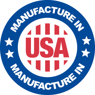 Produced in the USA badge — BloodPril domestic quality mark